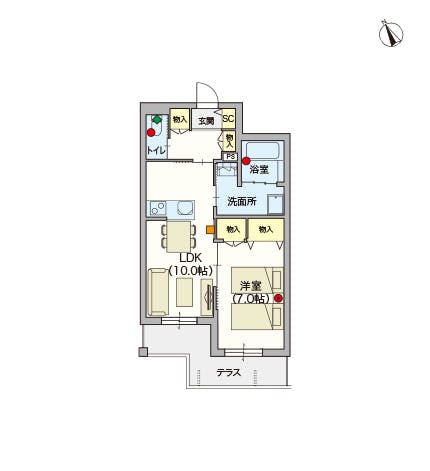 ヘーベルVillage西荻窪 間取図