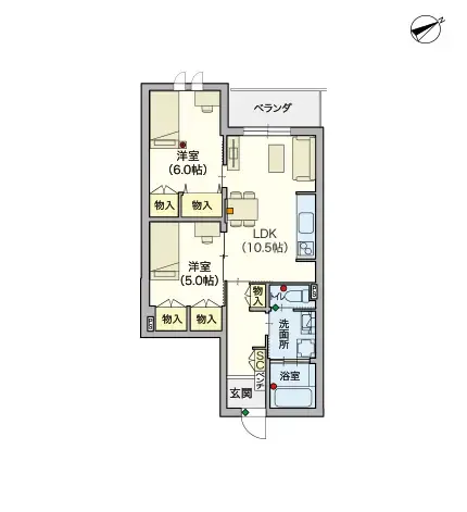 ヘーベルVillage下赤塚 間取図