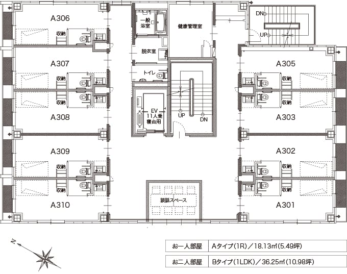 アルファリビング鹿児島東千石 間取図