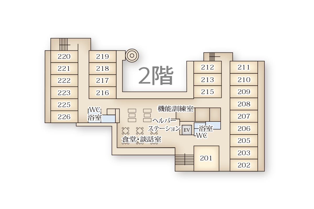 介護付有料老人ホーム ソラストさいたま中央 間取図