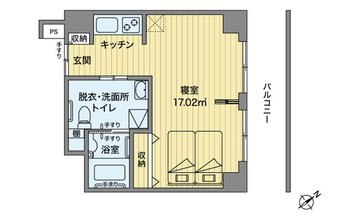レイ・ストーリア滝山 間取図