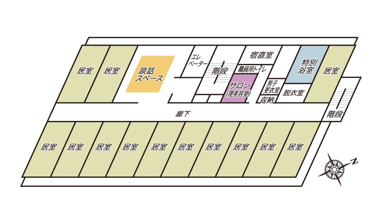 アルファリビング鹿児島上荒田 間取図