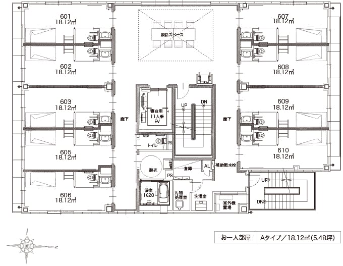 アルファリビング岡山駅西 間取図