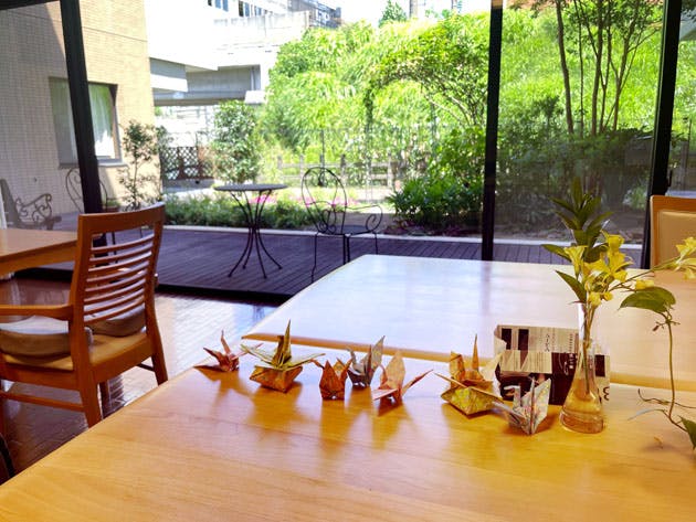 ライフコミューンあざみ野 中庭