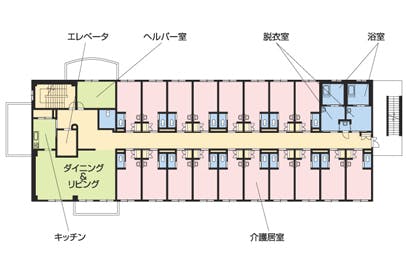 そんぽの家 横浜港南台 間取図