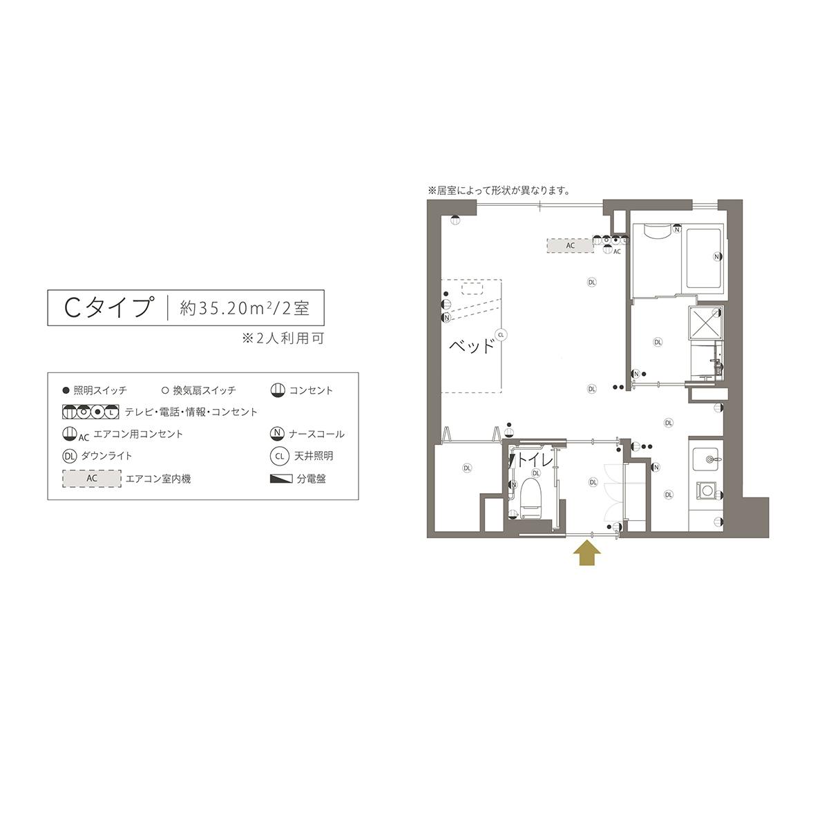 チャームプレミア山手町 間取図