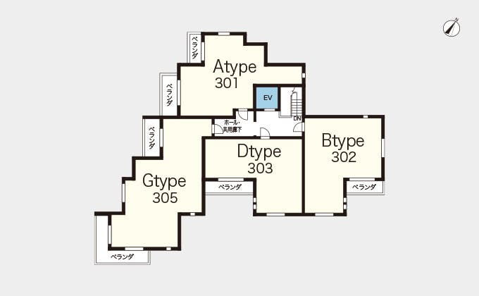 ヘーベルVillage元住吉Ⅱ 間取図