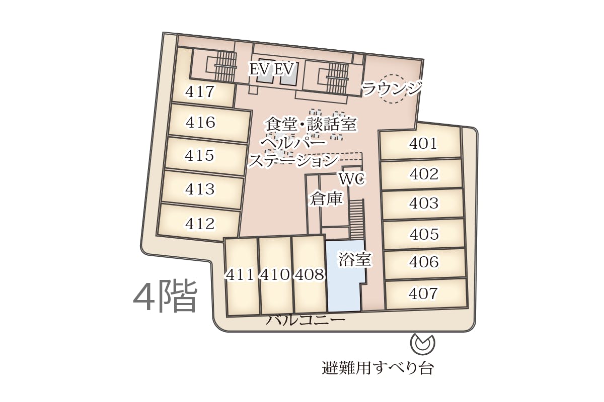 介護付有料老人ホーム ソラスト江戸川グリーンパーク 間取図