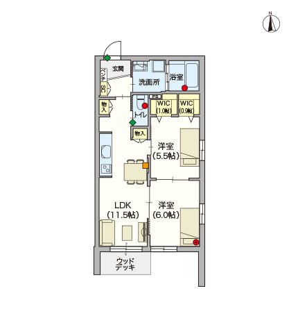 ヘーベルVillageお花茶屋 間取図