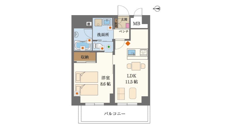 グランドマスト北鎌倉 間取図