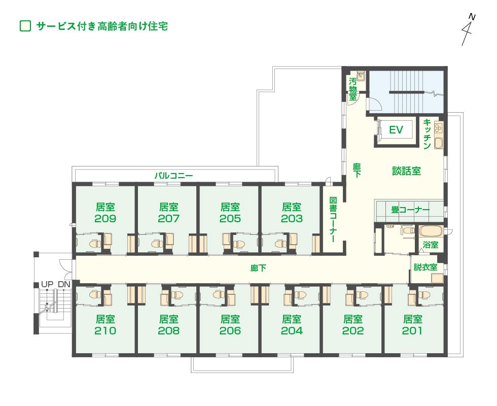 エイジフリーハウスさいたま武蔵浦和 間取図