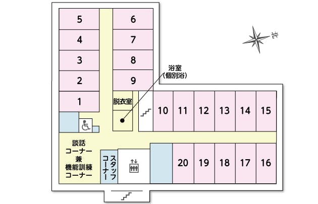 ツクイ・サンシャイン相模原 間取図