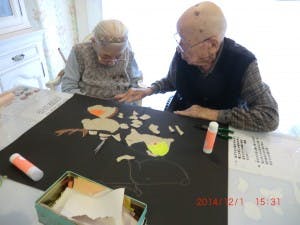 六甲台翠光園 貼り絵