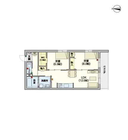ヘーベルVillage練馬平和台 間取図