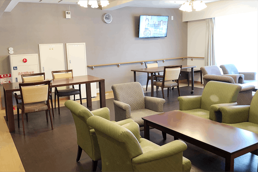 住宅型有料老人ホームソラスト市川新田 リビングコーナー