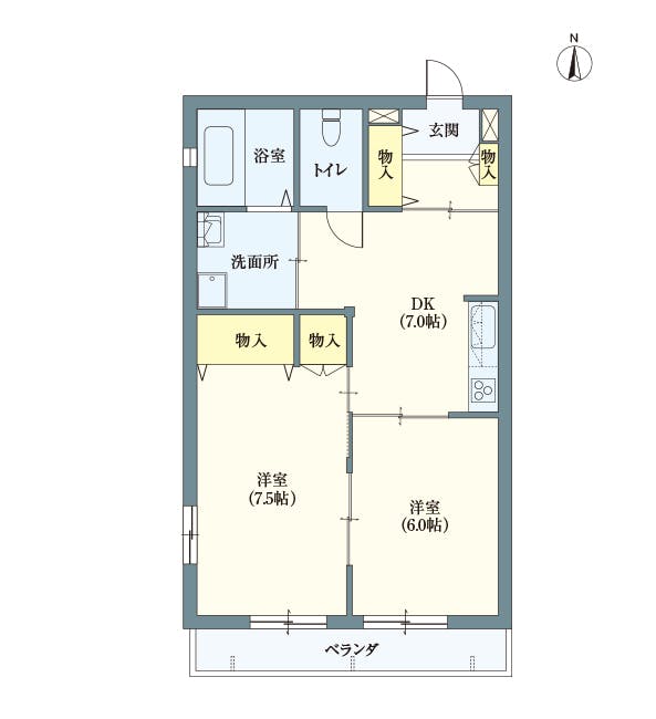 ヘーベルVillage中野白鷺 間取図