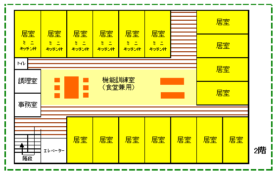 プラチナ・シニアホームいなげ 間取図