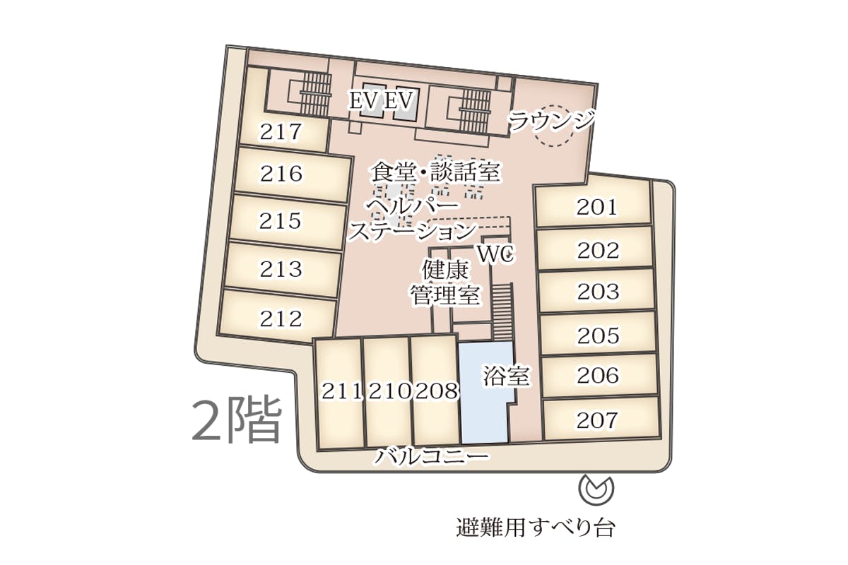 介護付有料老人ホーム ソラスト江戸川グリーンパーク 間取図