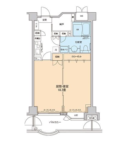 コンフォートロイヤルライフ多摩 間取図