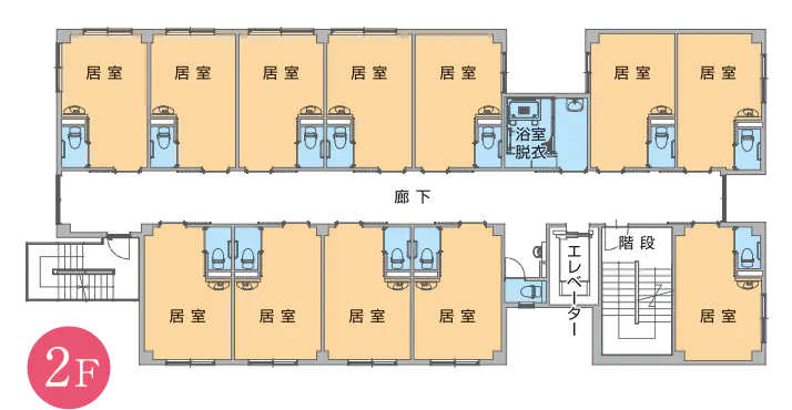 住宅型有料老人ホーム アスター上田 間取図