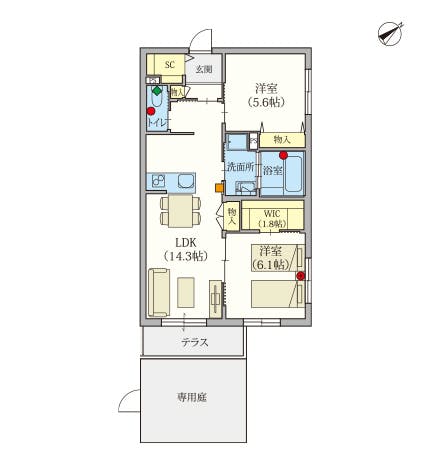 ヘーベルVillage南浦和 間取図