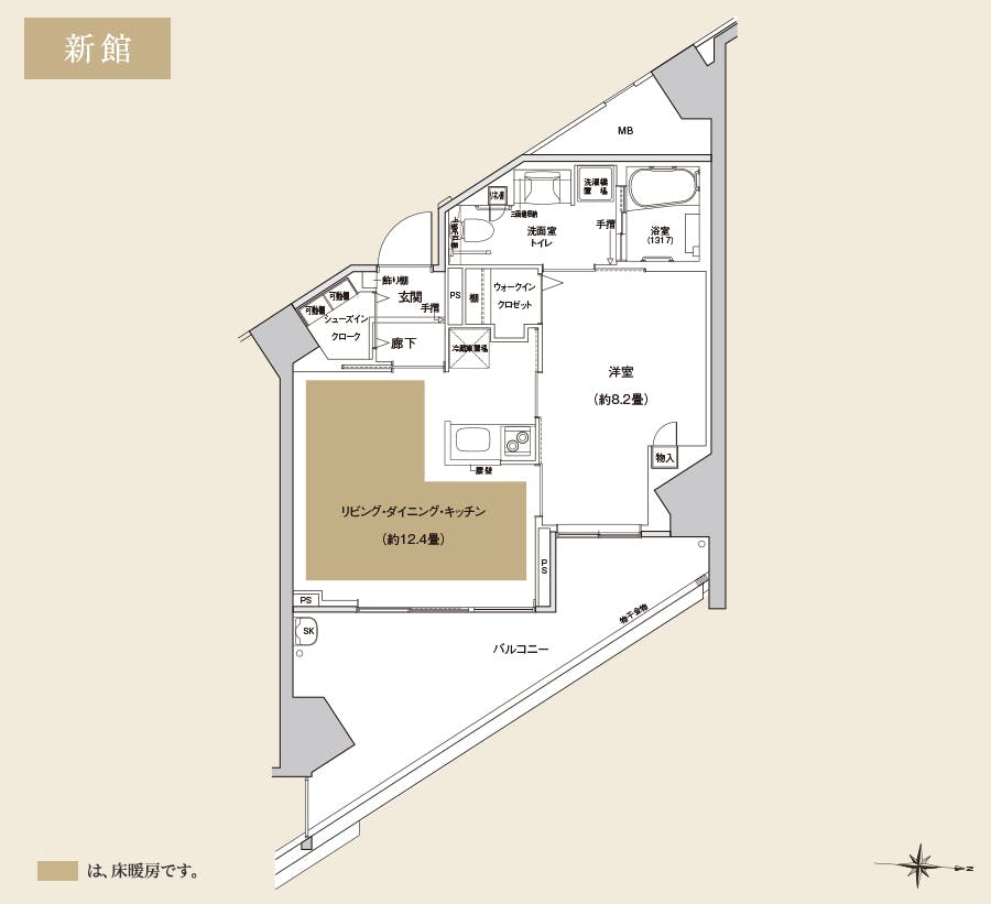 プラテシア センター南 間取図