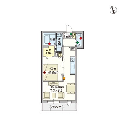 へーベルVillage東伏見 間取図