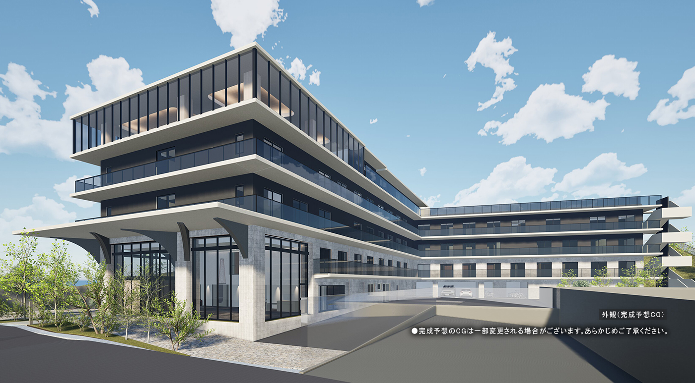 メディカルホームグランダあやめ池駅前 外観イメージ