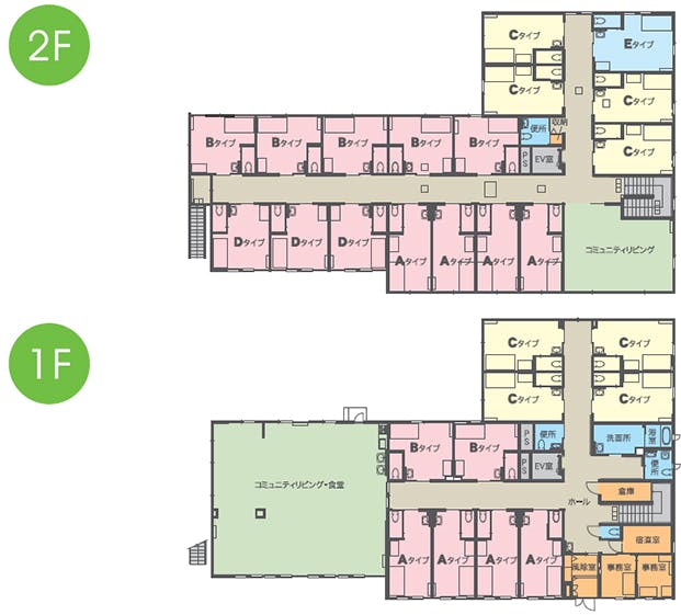 サービス付き高齢者向け住宅シャングリラ 間取図