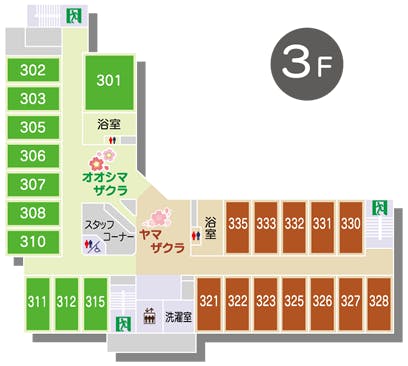 介護付有料老人ホーム桜庵 間取図