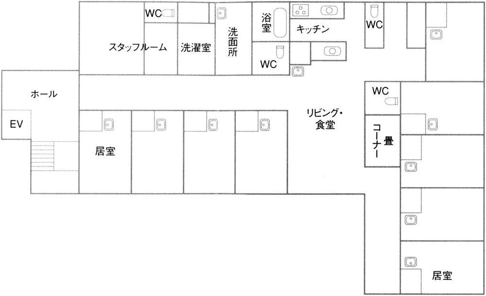 グループホームつどい「西村家」 間取図