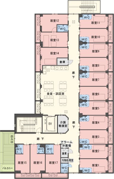 クレア藍住 間取図