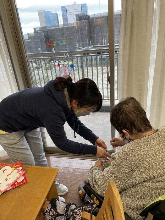 有料老人ホームゆいま～る中沢 クリスマスの飾り付け