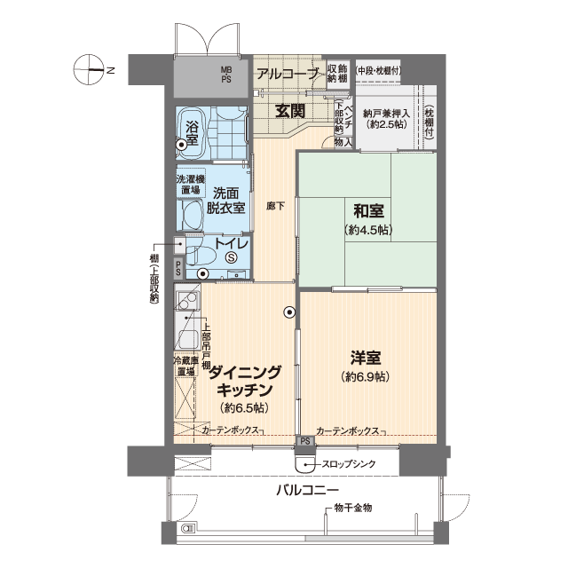 ベルパージュ千里けやき通り 間取図