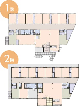 グループホームこころ川西 間取図