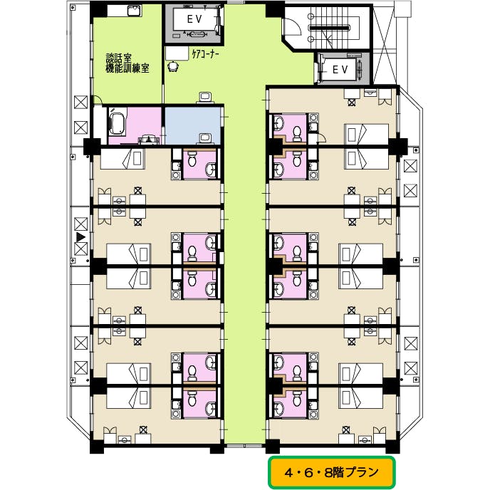 ミヨ倶楽部花園Ⅰ番館 間取図