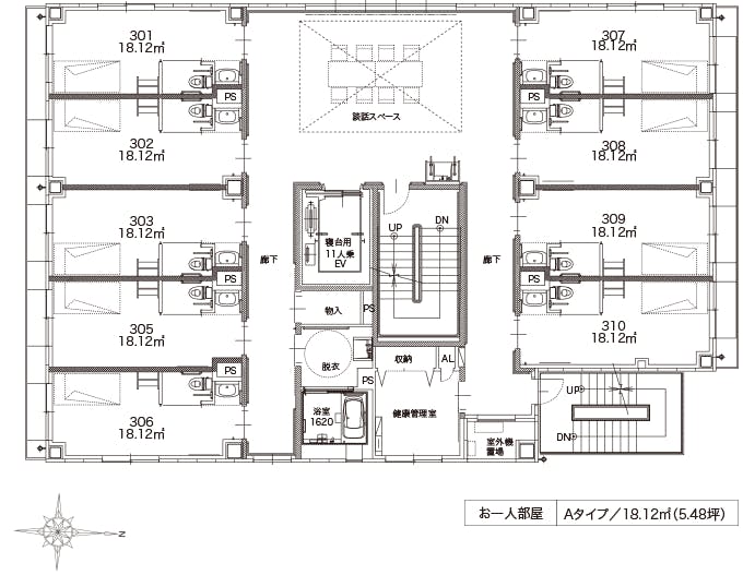 アルファリビング岡山駅西 間取図