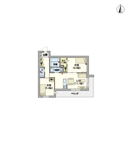 ヘーベルVillage蕨 間取図