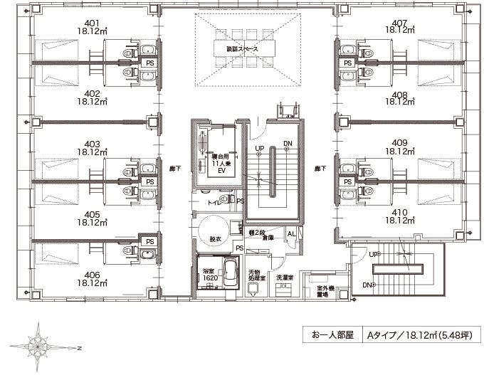 アルファリビング岡山駅西 間取図