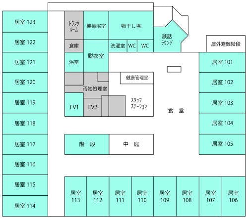 介護付有料老人ホームあべやま 間取図