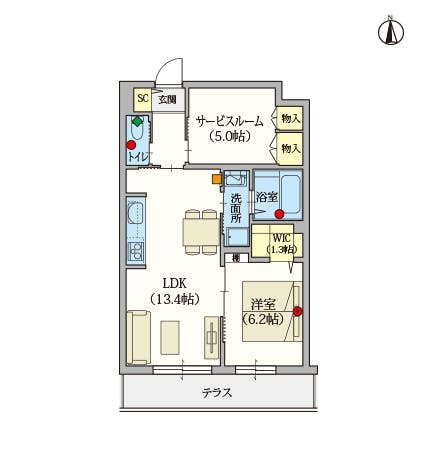ヘーベルVillage世田谷桜丘 間取図