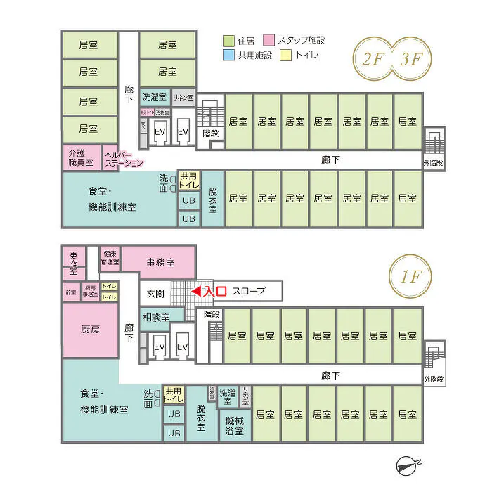 ハーモニーライフ春日部2号館 間取図