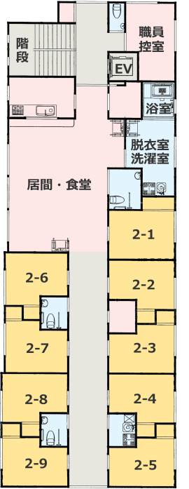 アクア東林グループホーム 間取図