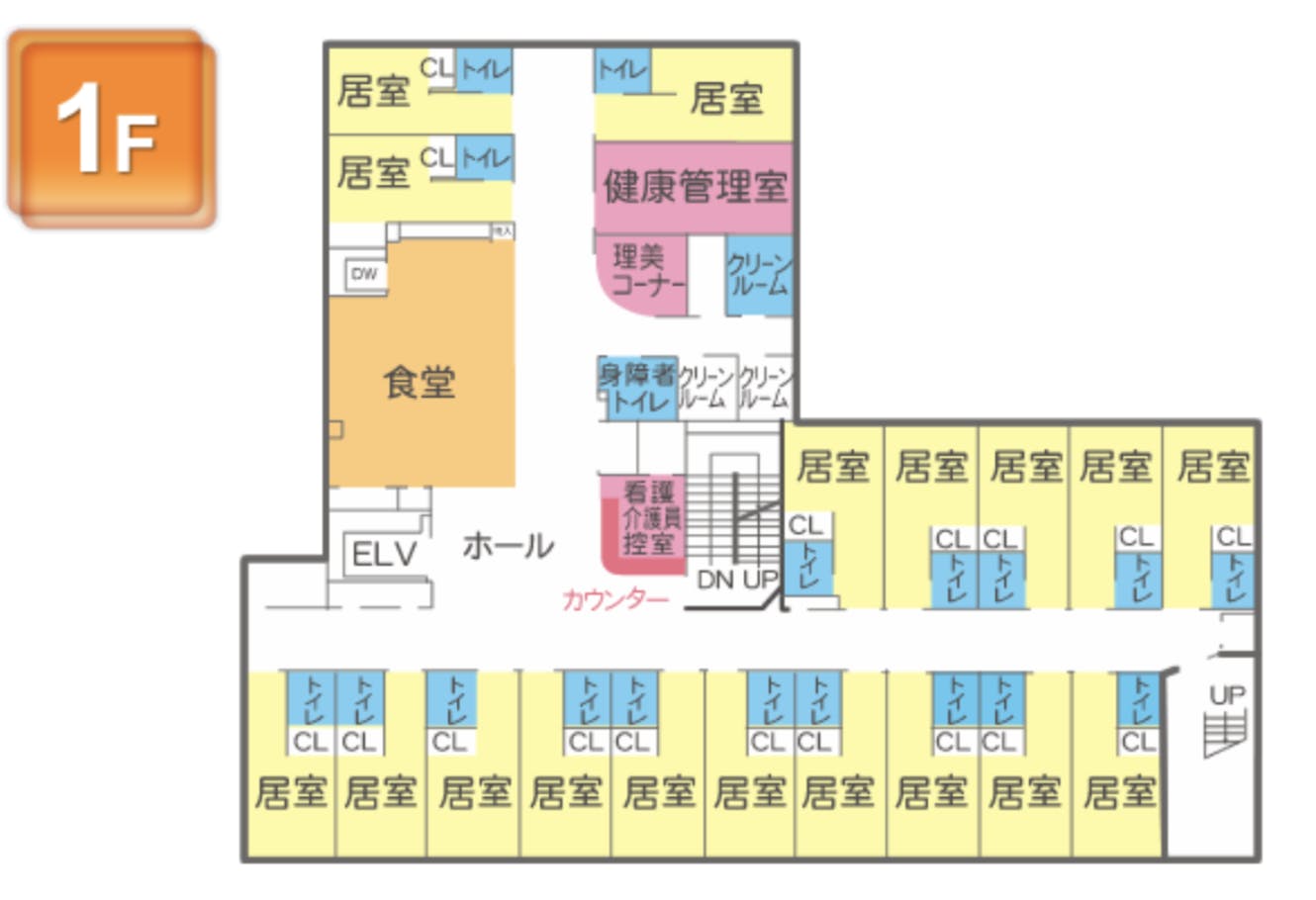 さわやか福ふく館 間取図