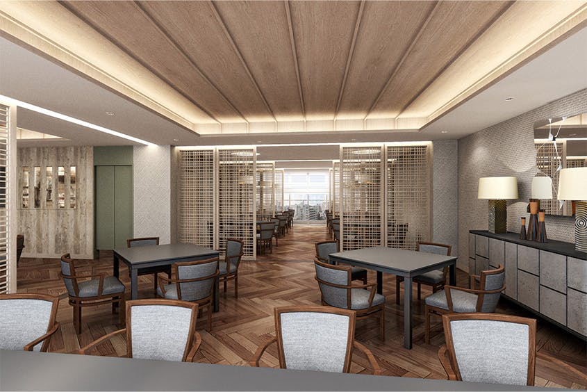 メディカルホームグランダはりま姫路 9Fダイニングブース席(完成予想CG)