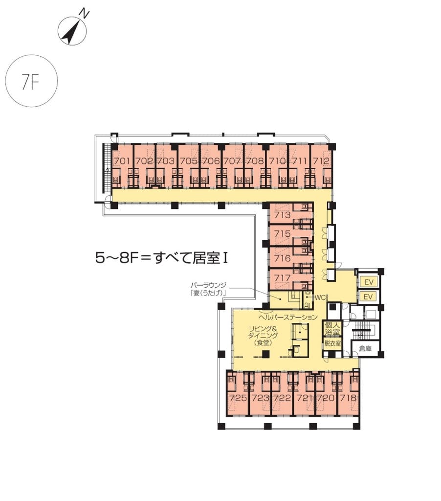 ニチイホーム勝どき 間取図