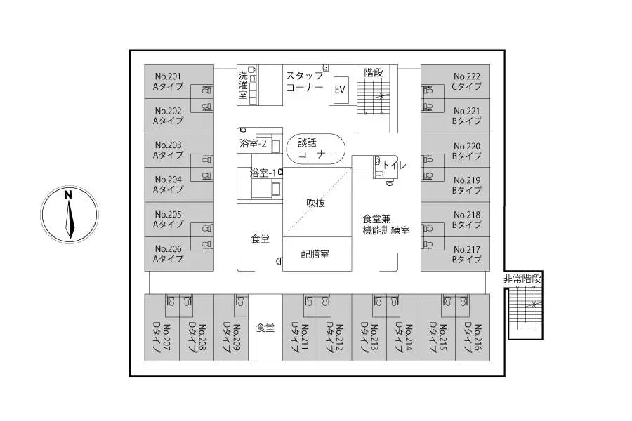 気まま館東大和 間取図