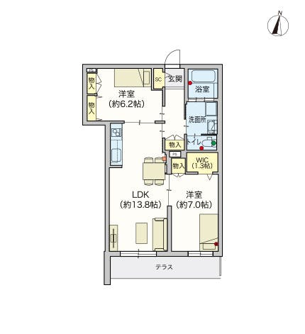 ヘーベルVillage中央林間 間取図