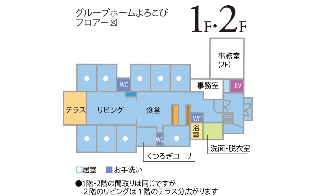 グループホームよろこび 間取図