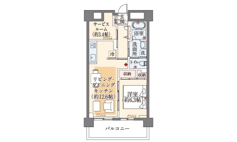 マストクレリアン鎌倉 間取図